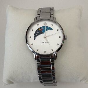 Kate Spade Stainless Steel Moon Phase Gramercy Watch